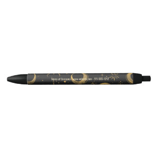 Stylo Noir Créez Votre Propre Lune Et Étoiles Célestes Surréa