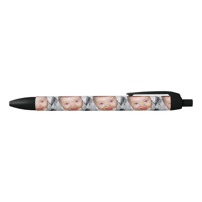 Stylo Noir Customisez-le avec votre motif photo (Haut)