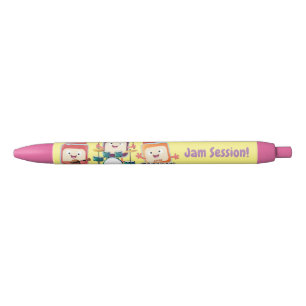 Stylo Noir Cute confiture session dessin animé musicien humou