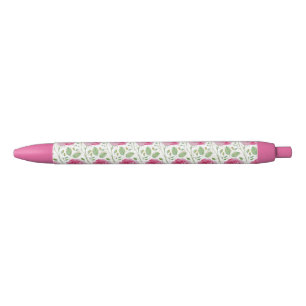 Stylo Noir Cute, floral/rose motif extensible