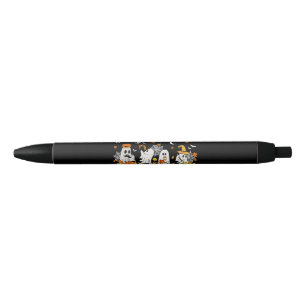 Stylo Noir Cute Ghost Boire Café Halloween Fall Ghost Bo