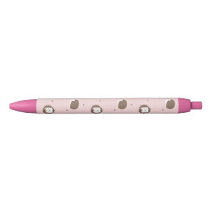 Stylo Noir Cute Hedgehog