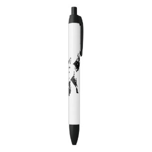 Stylo Noir Cute Little Fox Animal Silhouette art
