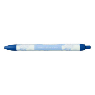 Stylo Noir Cute Moderne Nuages De Pluie Nom Personnalisé