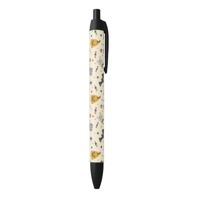 Stylo Noir Cute Motif Halloween (Bas (Vertical))