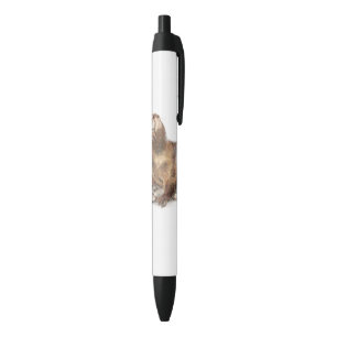 Stylo Noir Cute Watercolor Otter Faune Art animal