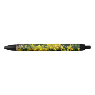Stylo Noir Daffodiles Jaunes I Fleurs De Printemps Cheveux