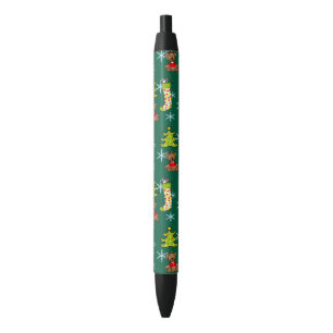 Stylo Noir décorations de Noël joyeuses