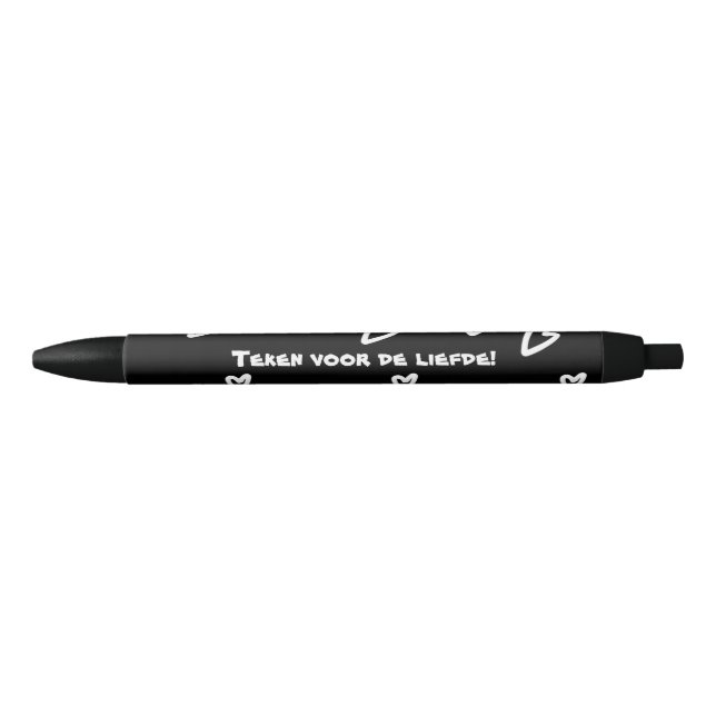 Stylo Noir Demander des marques aux témoins (Devant)