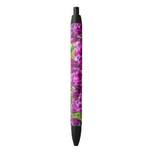 Stylo Noir Des tulipes lilas lumineuses par jour ensoleillé