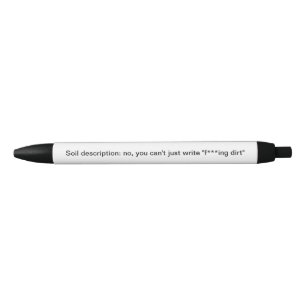 Stylo Noir Description de sol d'archéologie