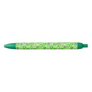 Stylo Noir Design de football avec chemises vertes
