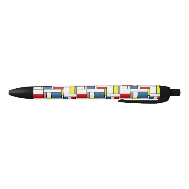 Stylo Noir Design de style mondrien (Bas)