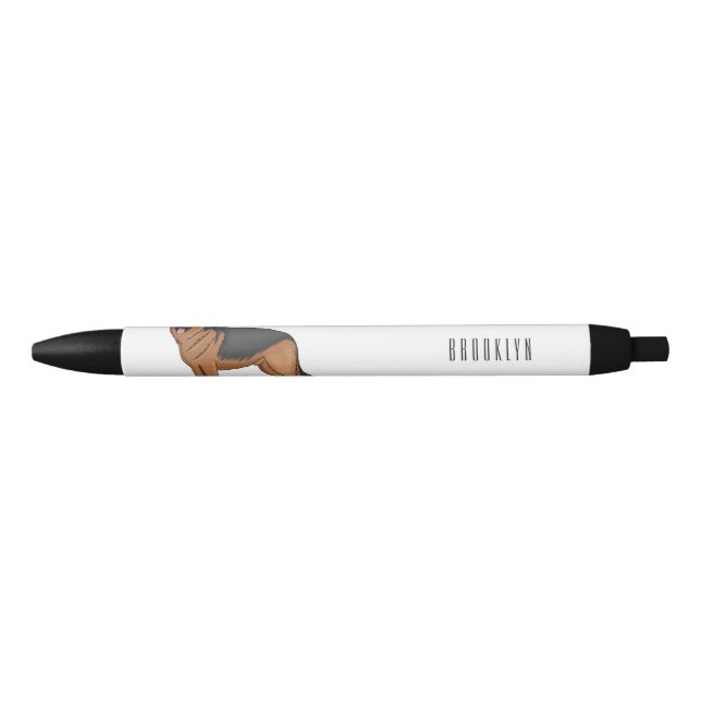 Stylo Noir dessin de berger allemand (Devant)