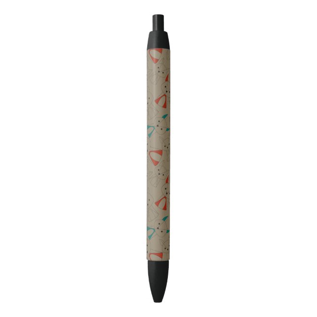 Stylo Noir Dessin en mode foncé Fox (devant Vertical)