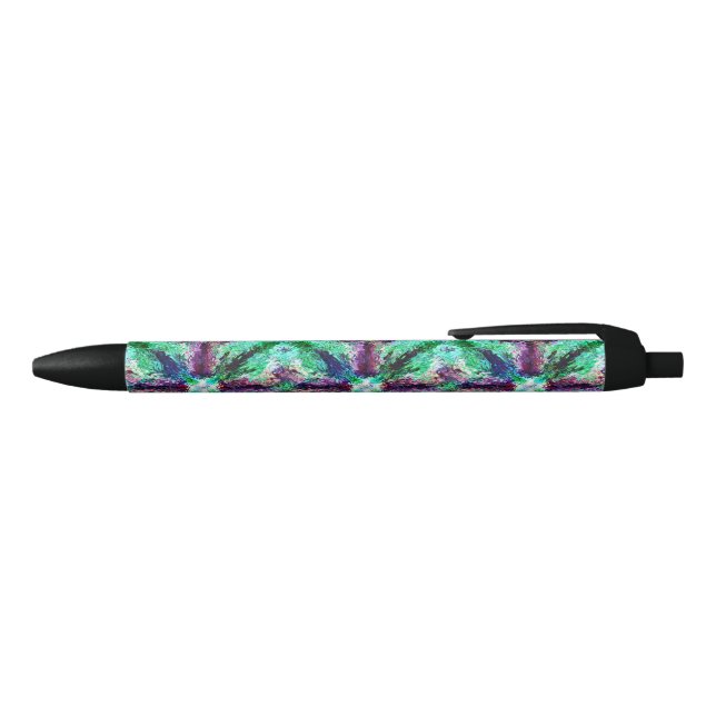 Stylo Noir Deux vapeurs arc-en-ciel torsadées (Haut)