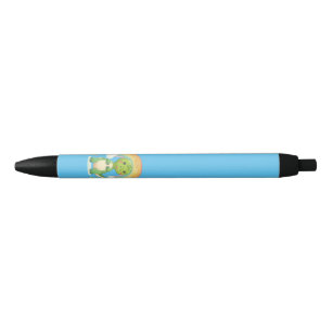 Stylo Noir Dino arc-en-ciel coloré