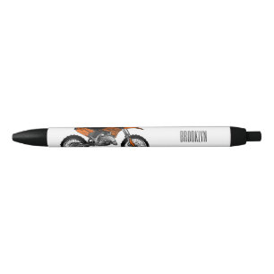 Stylo Noir Dirt bike off-road motorcycle / motocross cartoon