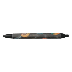 Stylo Noir Disques Classiques Vinyle Noir