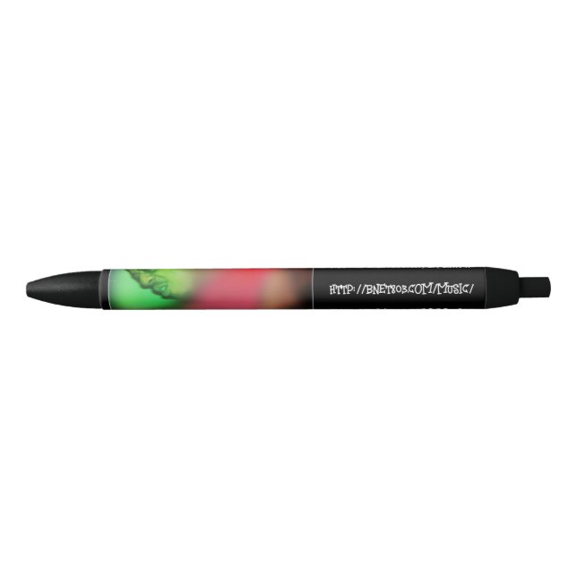 Stylo Noir Douleurs de colère étiquetées encre noire (Devant)