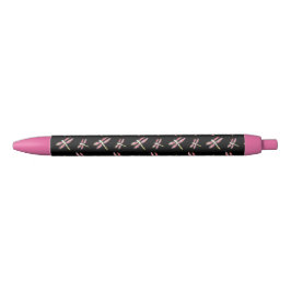 Stylo Noir Dragon rose d'art d'insectes