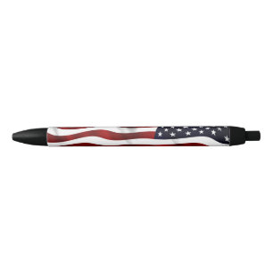 Stylo Noir Drapeau américain