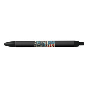 Stylo Noir Drapeau américain de camionnette pour voiture patr