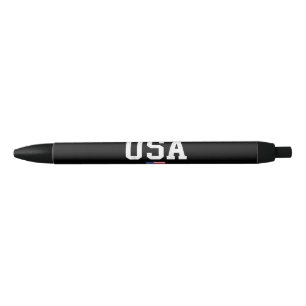Stylo Noir Drapeau Américain Patriotique Pour Hommes Femmes E