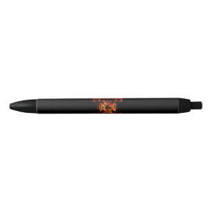Stylo Noir Drapeau américain pompier Red Line US Firefighter