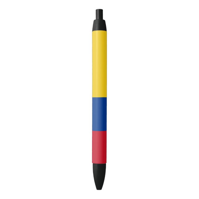Stylo Noir Drapeau colombien (devant Vertical)