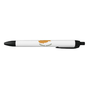 Stylo Noir Drapeau de Chypre (Chypre grecque)