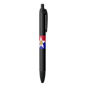 Stylo Noir Drapeau de Dallas (Texas)