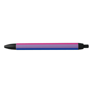 Stylo Noir Drapeau de fierté bisexuelle SlipperyJoe's lavande