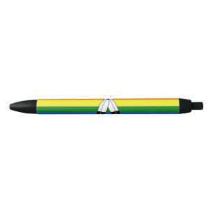 Stylo Noir Drapeau de fierté bispirituel de SlipperyJoe's sym