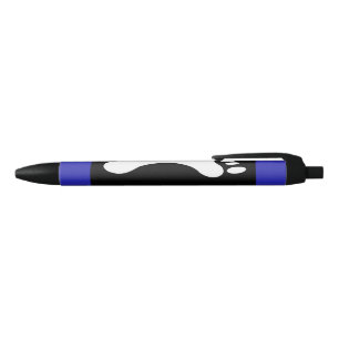 Stylo Noir Drapeau de fierté de pied (empreinte de pied)