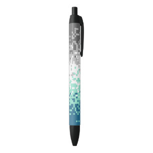 Stylo Noir Drapeau de fierté frayromantique abstrait pixelisé