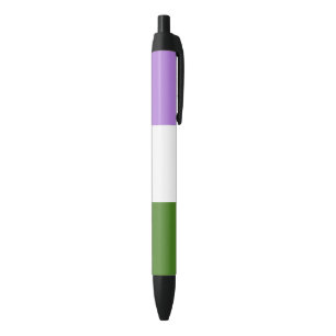 Stylo Noir Drapeau de fierté genderqueer