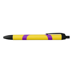 Stylo Noir Drapeau de fierté intersexe