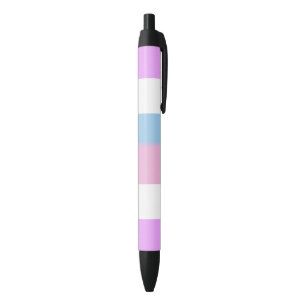 Stylo Noir Drapeau de fierté intersexe