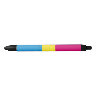 Stylo Noir Drapeau de fierté pansexuelle de SlipperyJoe aveug
