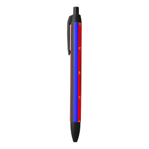 Stylo Noir Drapeau de fierté polyamoureuse