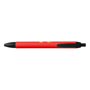 Stylo Noir Drapeau de fierté polyamoureuse