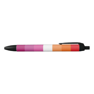 Stylo Noir Drapeau de la fierté lesbienne