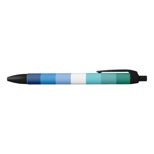 Stylo Noir Drapeau de la fierté masculine gay (Haut)