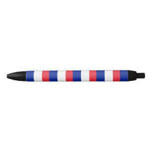 Stylo Noir Drapeau de la France
