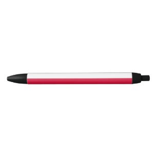Stylo Noir Drapeau de la Pologne