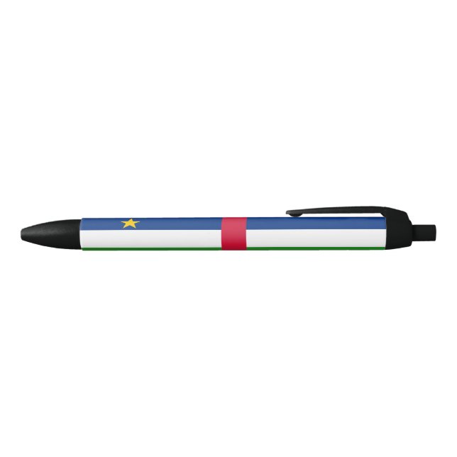 Stylo Noir Drapeau de la République centrafricaine (Haut)