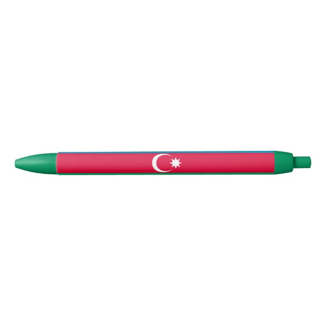 Stylo Noir Drapeau de l'Azerbaïdjan patriotique (Devant)