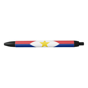 Stylo Noir Drapeau de Saba