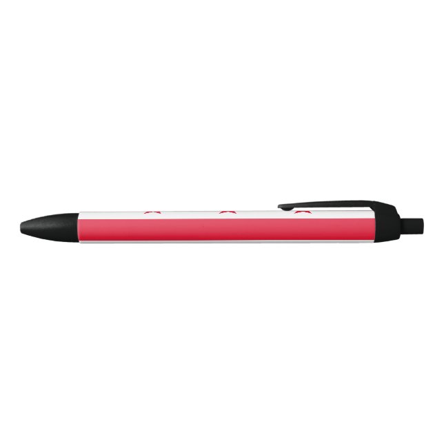 Stylo Noir Drapeau de Washington D.C. (District de Columbia) (Haut)